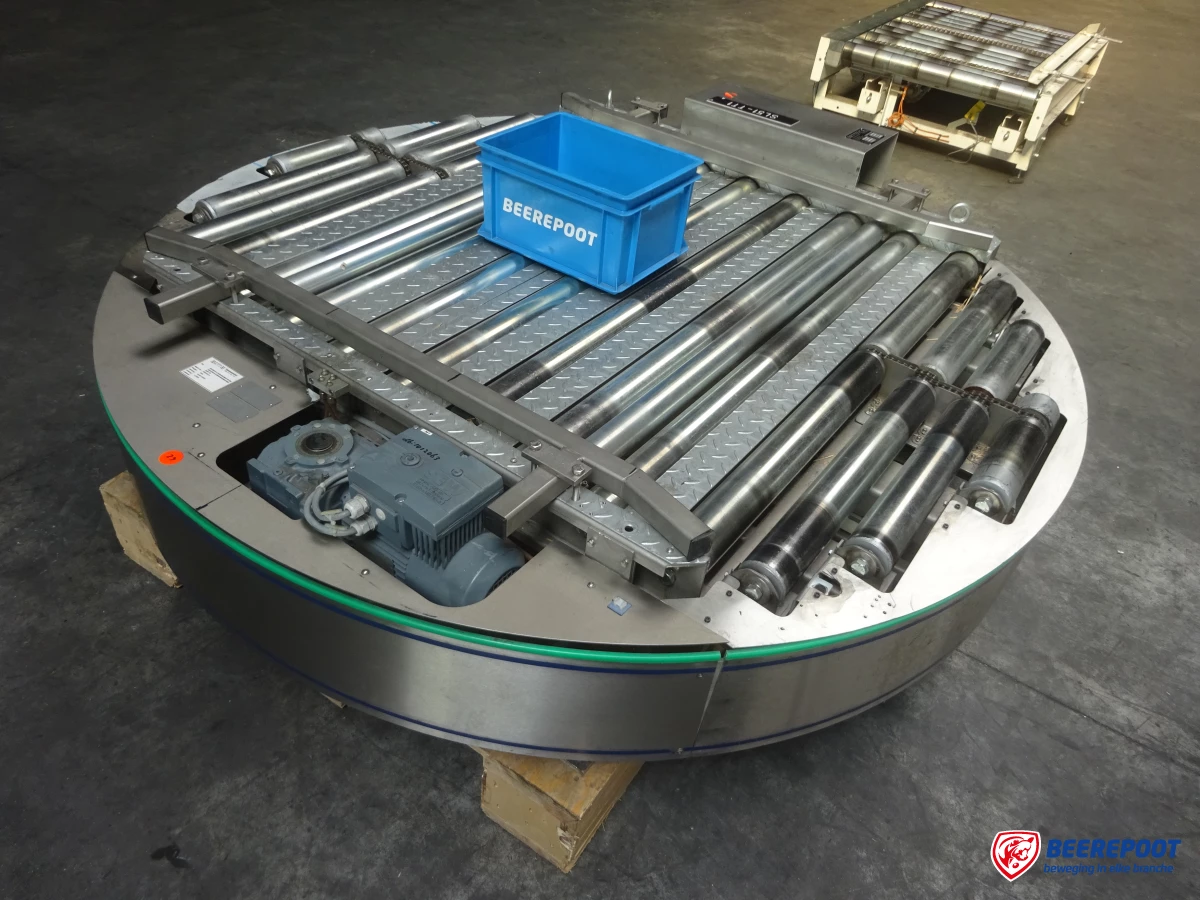 Roterende rollenbaanwissel